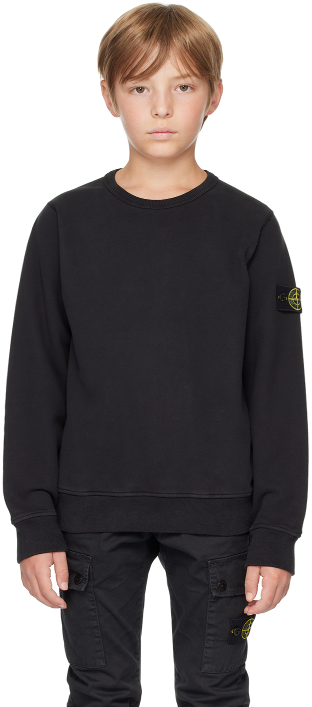 

Детская толстовка с круглым вырезом Stone Island Junior