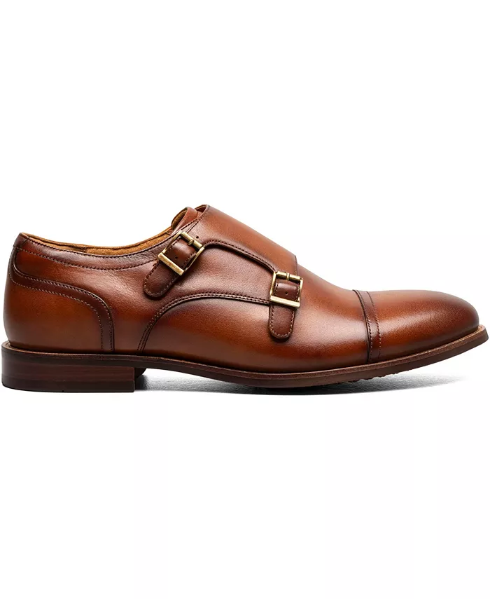 Мужские туфли Ruvo с мыском и двойной пряжкой Florsheim, коричневый — фото 3