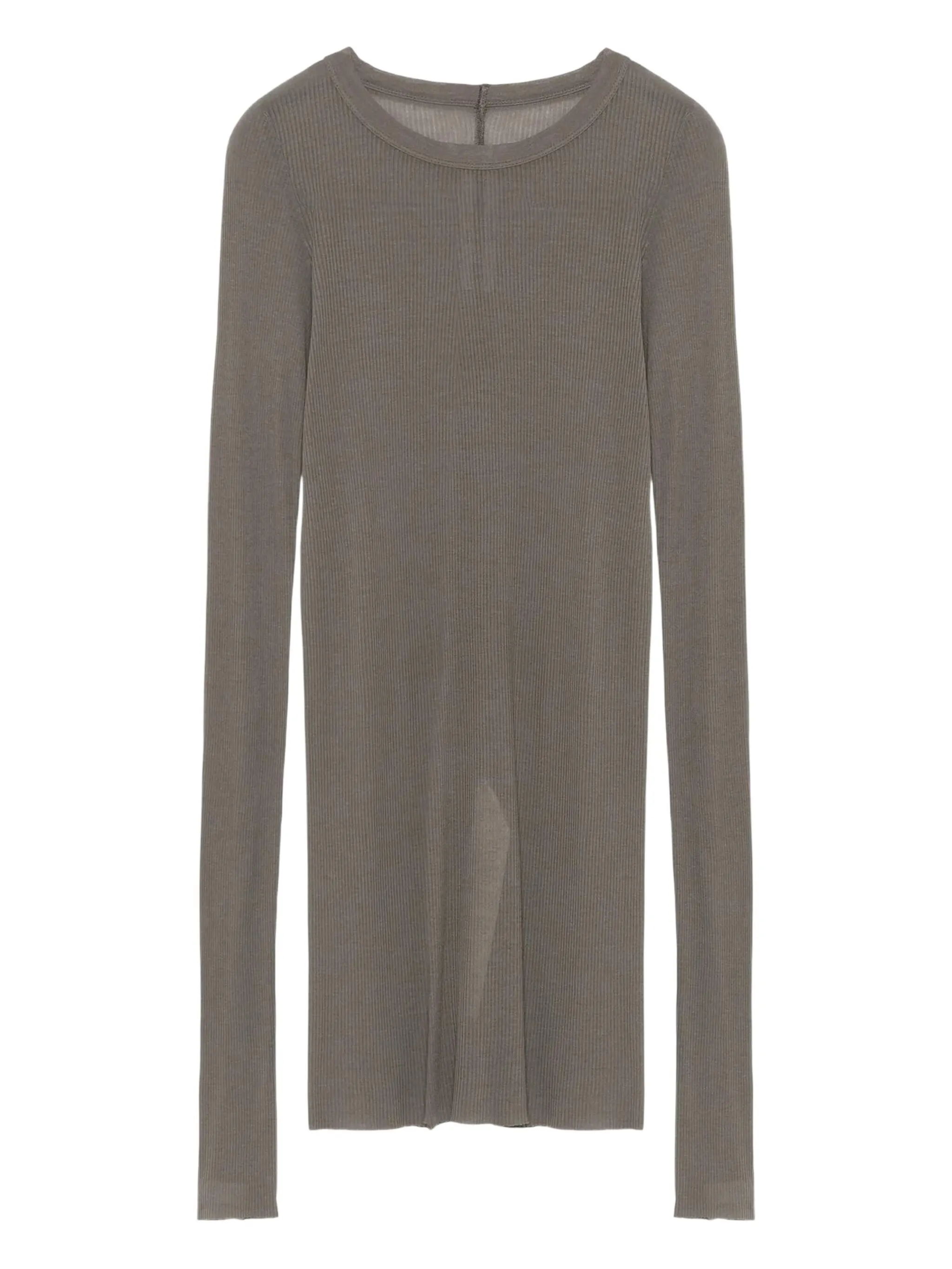 

Футболка в рубчик Rick Owens, серый