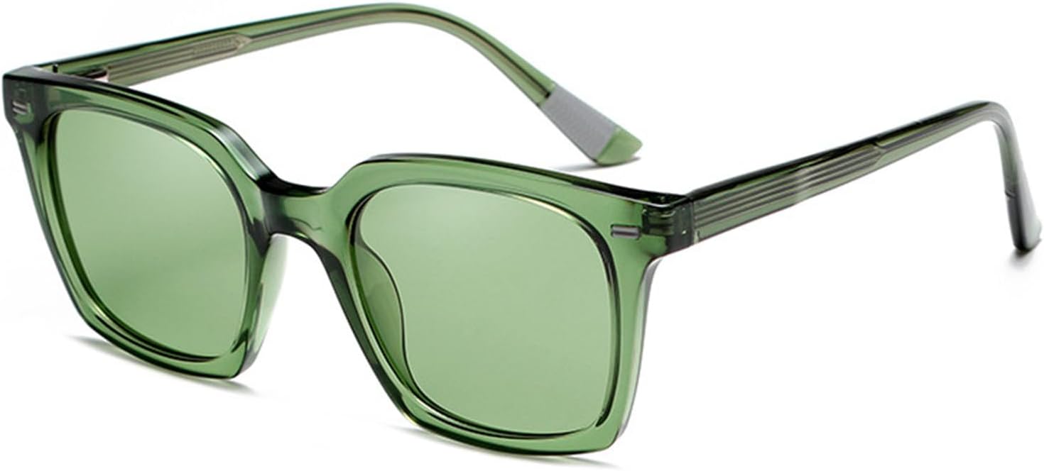 

Женские поляризованные солнцезащитные очки TR90 с квадратной оправой, линзы TAC с защитой от УФ-излучения UV400, модные солнцезащитные очки большого размера для вождения Bubmari, G