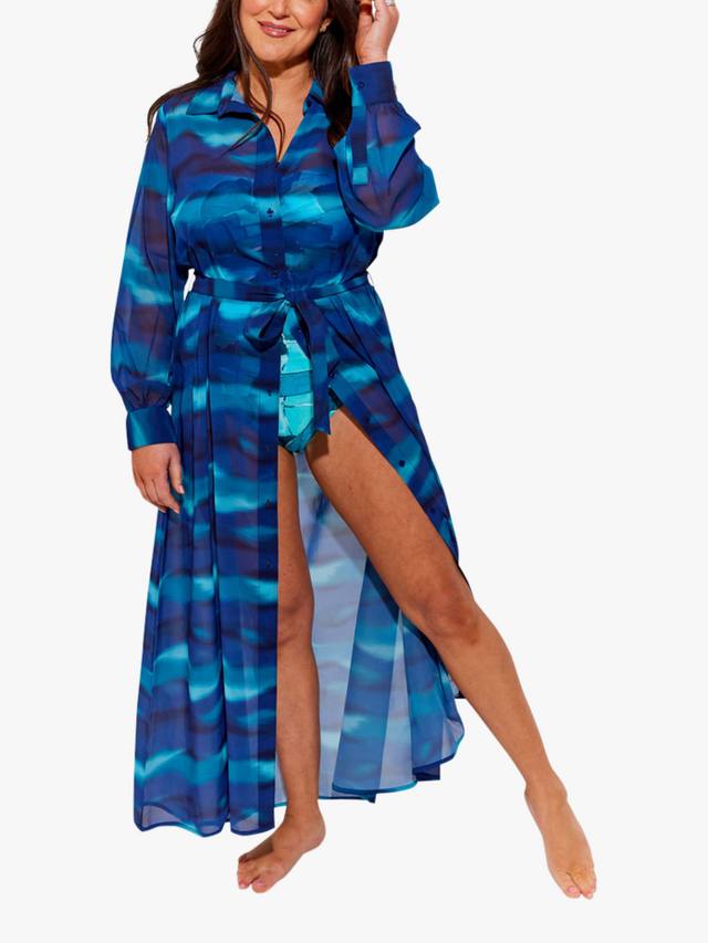 

Футболка пляжная макси с принтом Nile Seaspray, Navy