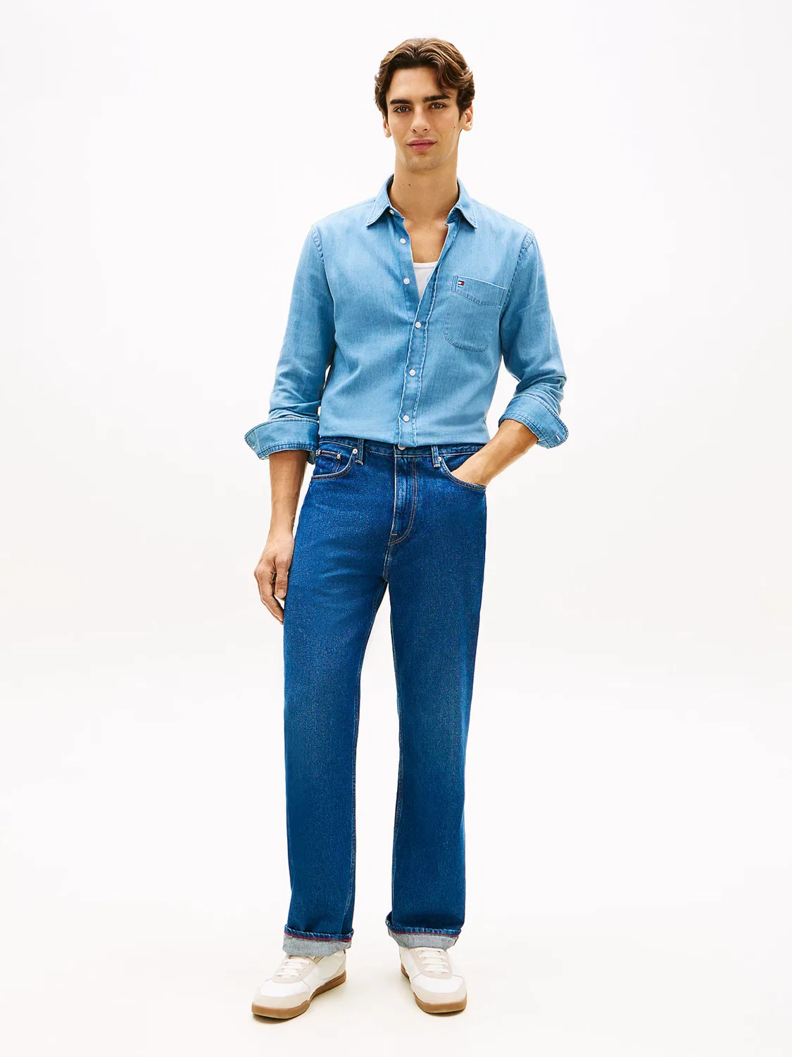 Джинсы свободного кроя Tommy Hilfiger, Blue Denim — фото 3