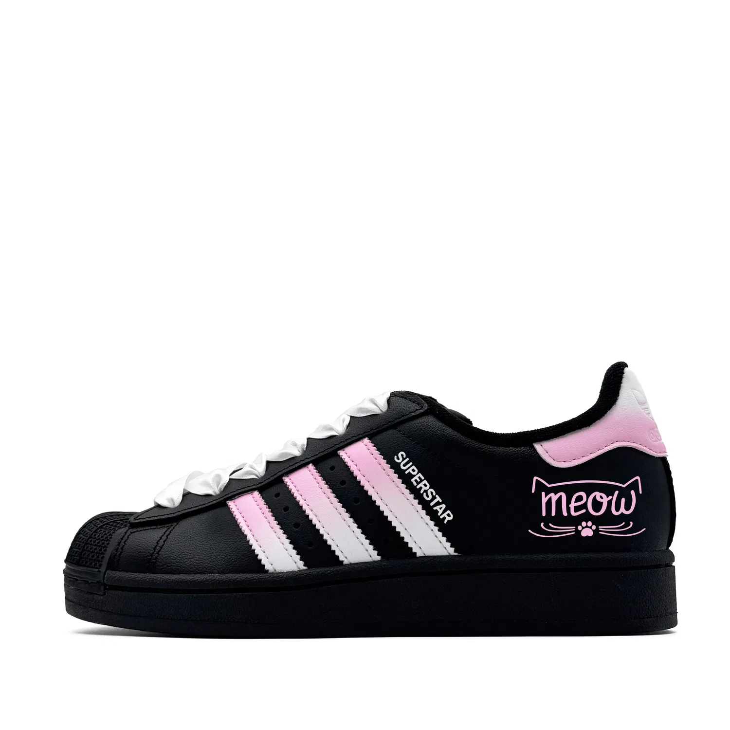 Кроссовки для скейтбординга Superstar 2 Meow Adidas Originals черные