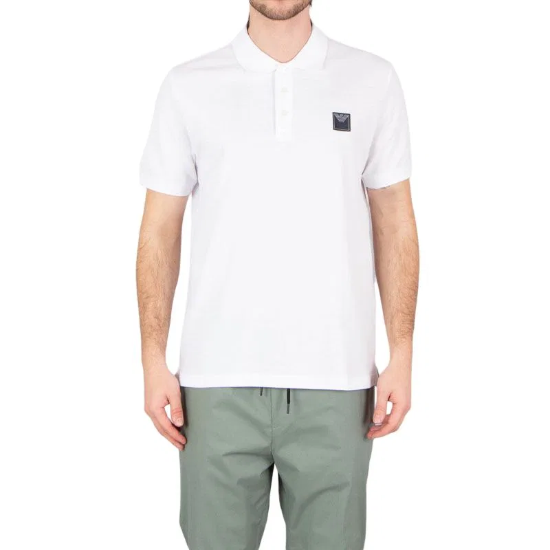 Поло EMPORIO ARMANI белое