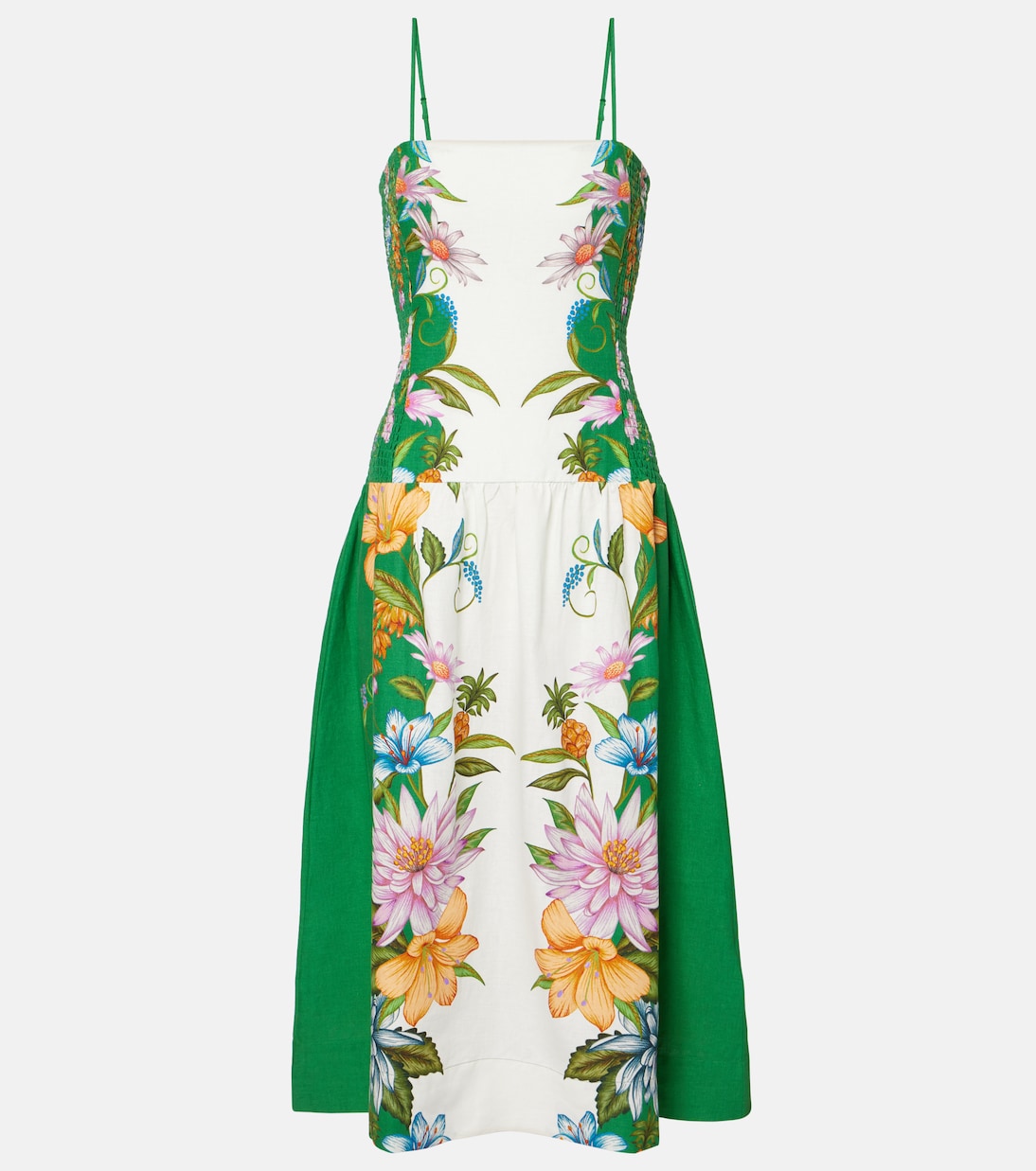 

Платье миди Sweet Bloom из льняной смеси Farm Rio, Sweet Bloom Dreamscape