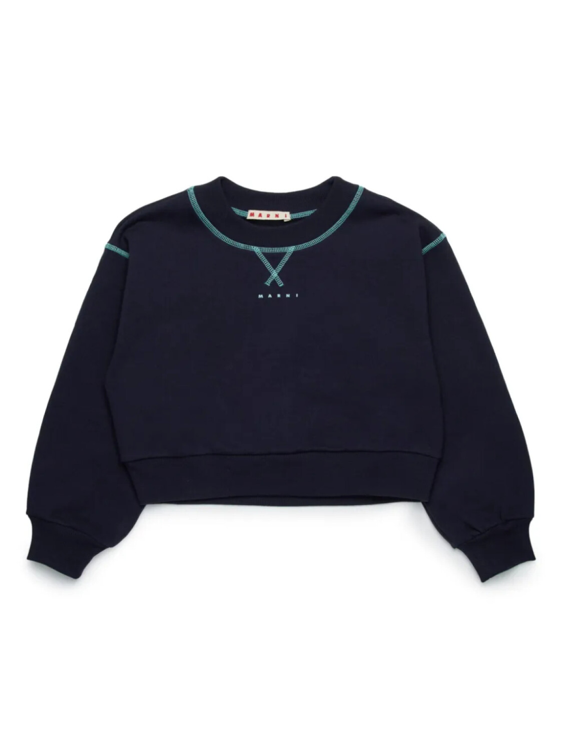 

Marni Kids толстовка с логотипом, синий