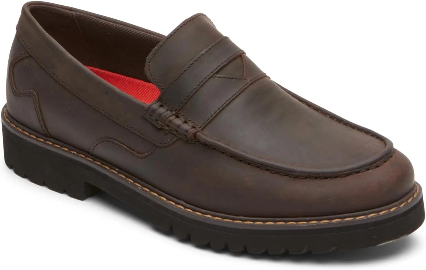 Мужские лоферы Rockport Maverick Penny Loafers, Brown — фото 2