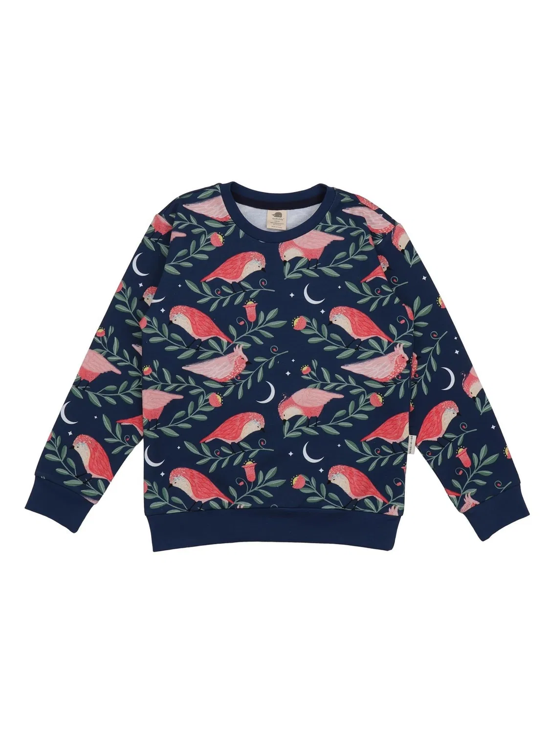 Толстовка Walkiddy Pinky Birds Sweatshirt темно-синего цвета