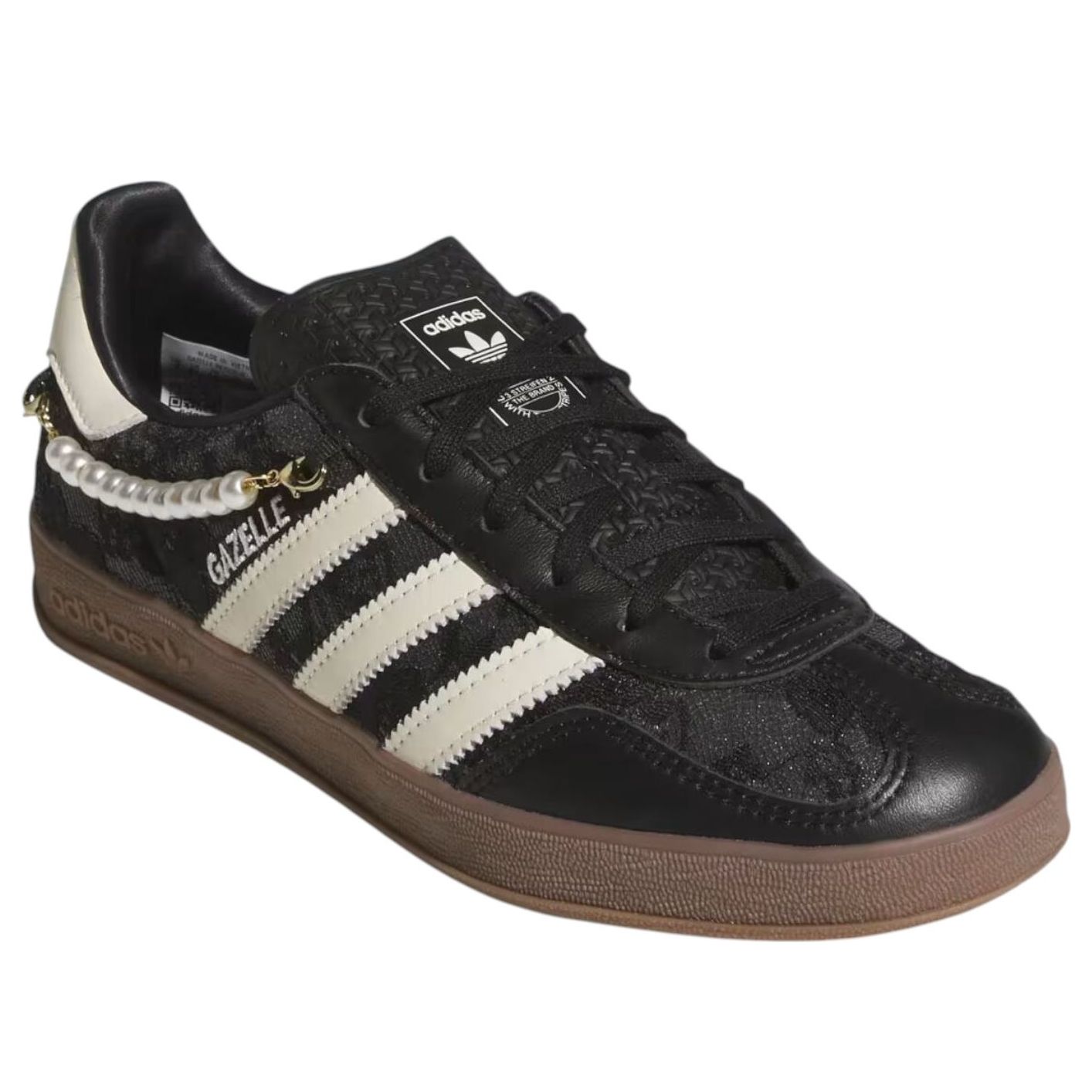 Кроссовки (WMNS) adidas Gazelle Indoor 'Black Pearl' — фото 3