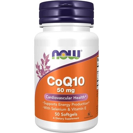 

Now Foods CoQ10, 50 мг, мягкие таблетки, 50 шт. Now Foods Coq10, 50mg, 50