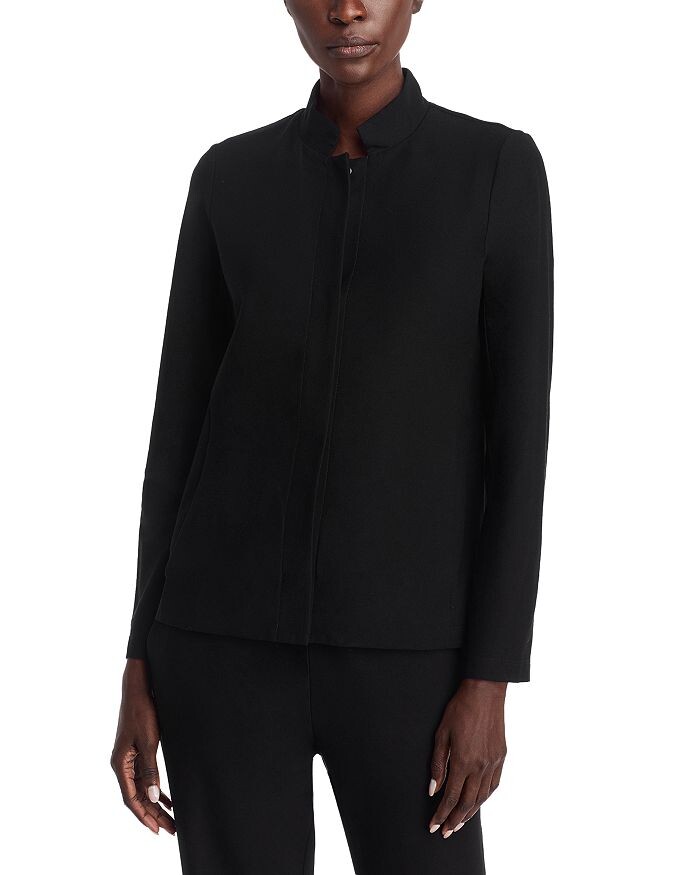 

Куртка с воротником-стойкой Eileen Fisher, черный