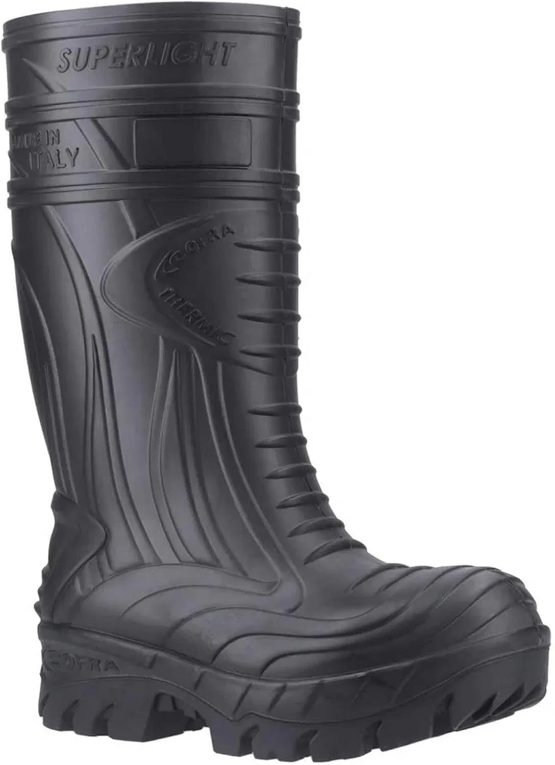 Рабочие ботинки COFRA THERMIC BLACK S5S MET из полиуретана/резины с антистатическим покрытием, обеспечивающие защиту и теплоизоляцию