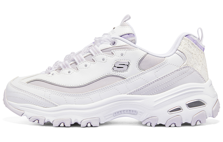 

Кроссовки Skechers D"Lites 1.0 Chunky Sneakers Women's Low-top White/Purple, фиолетовый