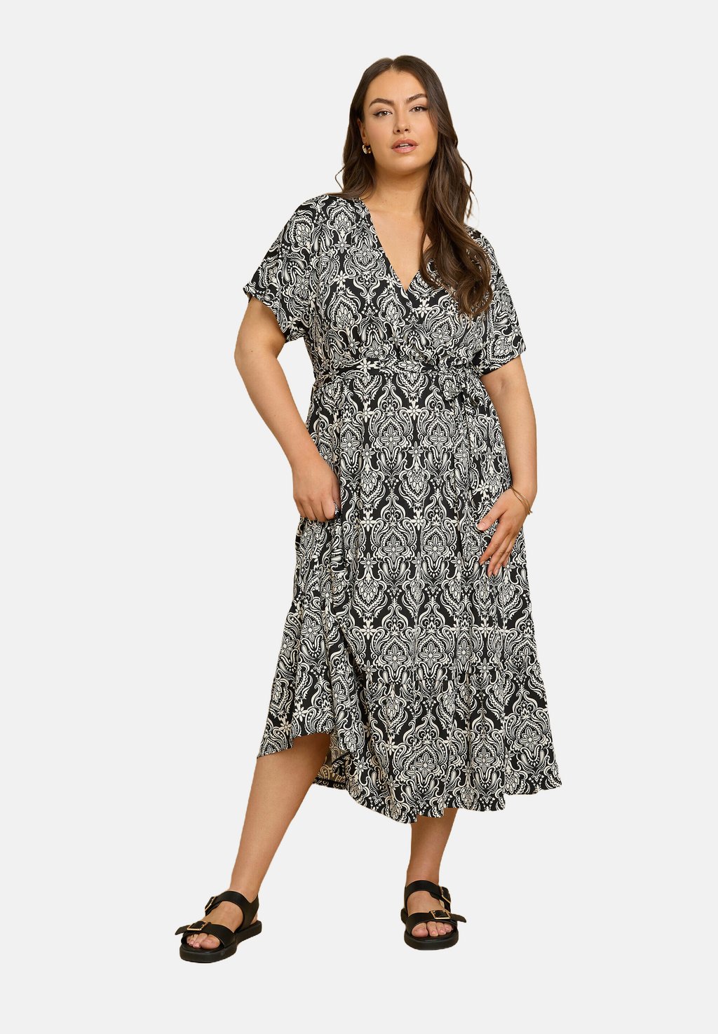 

Платье макси PAISLEY PRINT Yours Clothing, антрацит