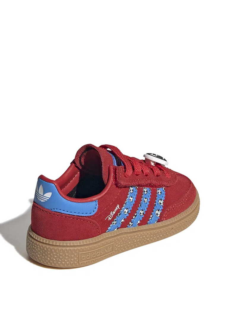 Детские кроссовки, на эластичных шнурках, модель Handball Spezial, Disney x ADIDAS, красный/синий — фото 3