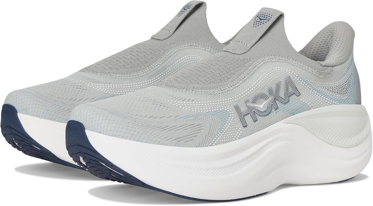 

Мужские кроссовки Hoka Skyward без шнурков, светло-серый