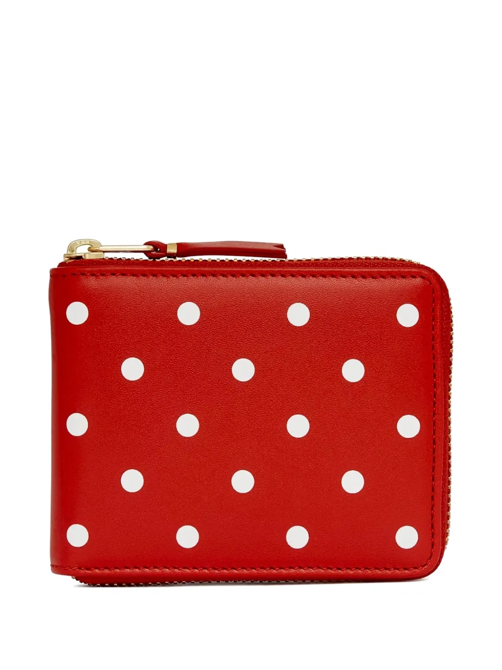 

Кошелек с застежкой-молнией в горошек Comme Des Garçons Wallet, красный