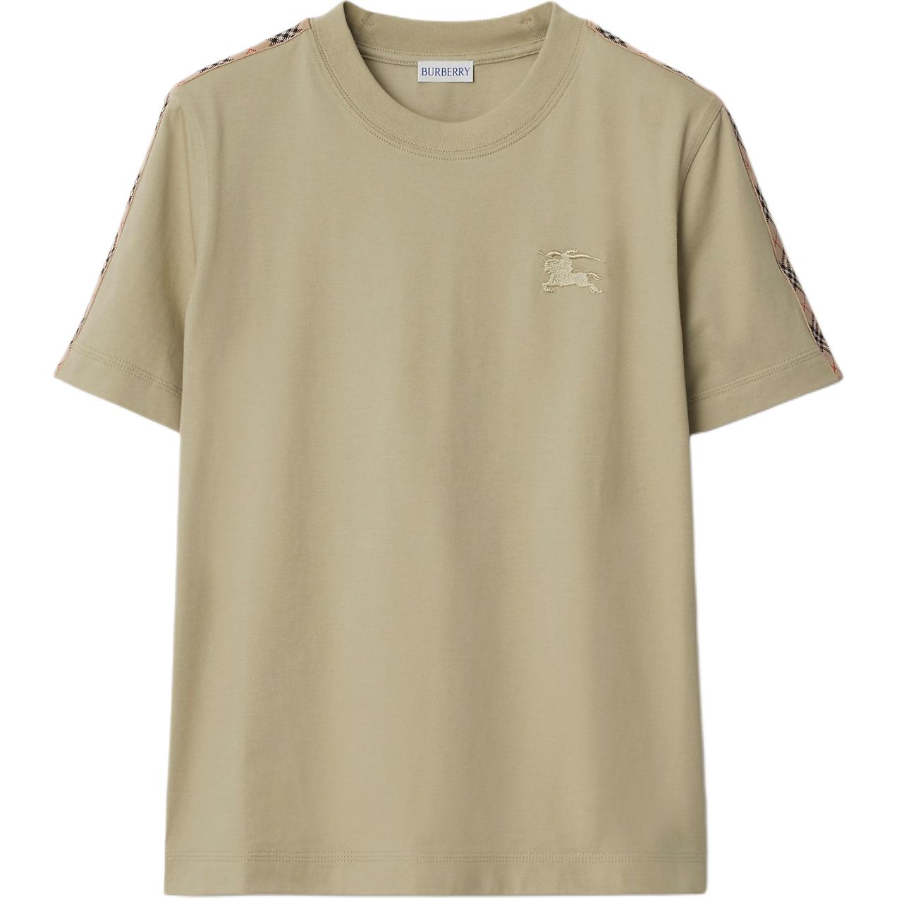 

Burberry Обычная футболка женская зеленая, Зеленый, Burberry Обычная футболка женская зеленая