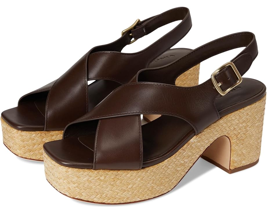 Туфли Vince Clementina Strappy Sandals, цвет Cacao Brown Leather