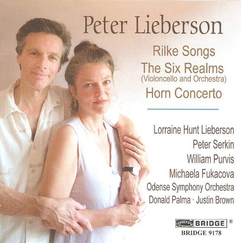 

Диск CD Lieberson: Rilke Songs / The Six Realms / Horn Concerto - Peter Lieberson, Lorraine Hunt Lieberson, Peter Serkin, Justin Brown, Donald Palma, Odense Symphony Orchestra