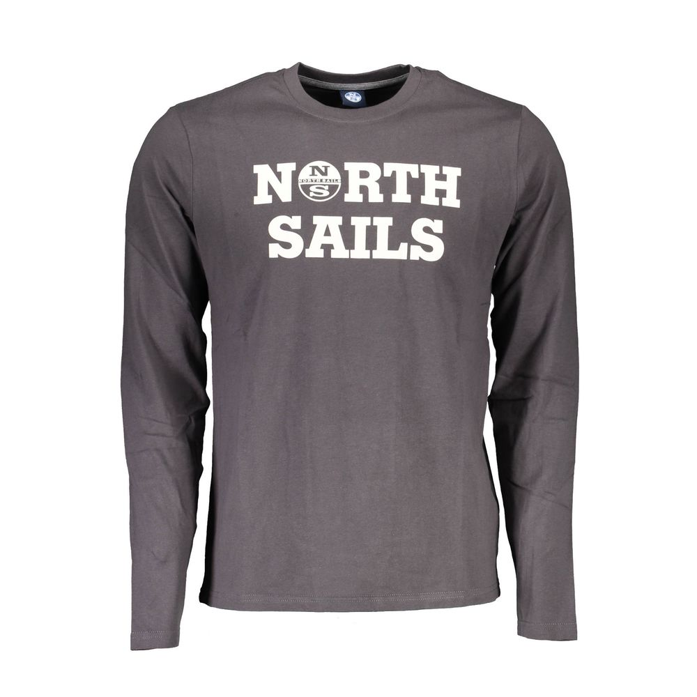 

Серая хлопковая мужская футболка North Sails