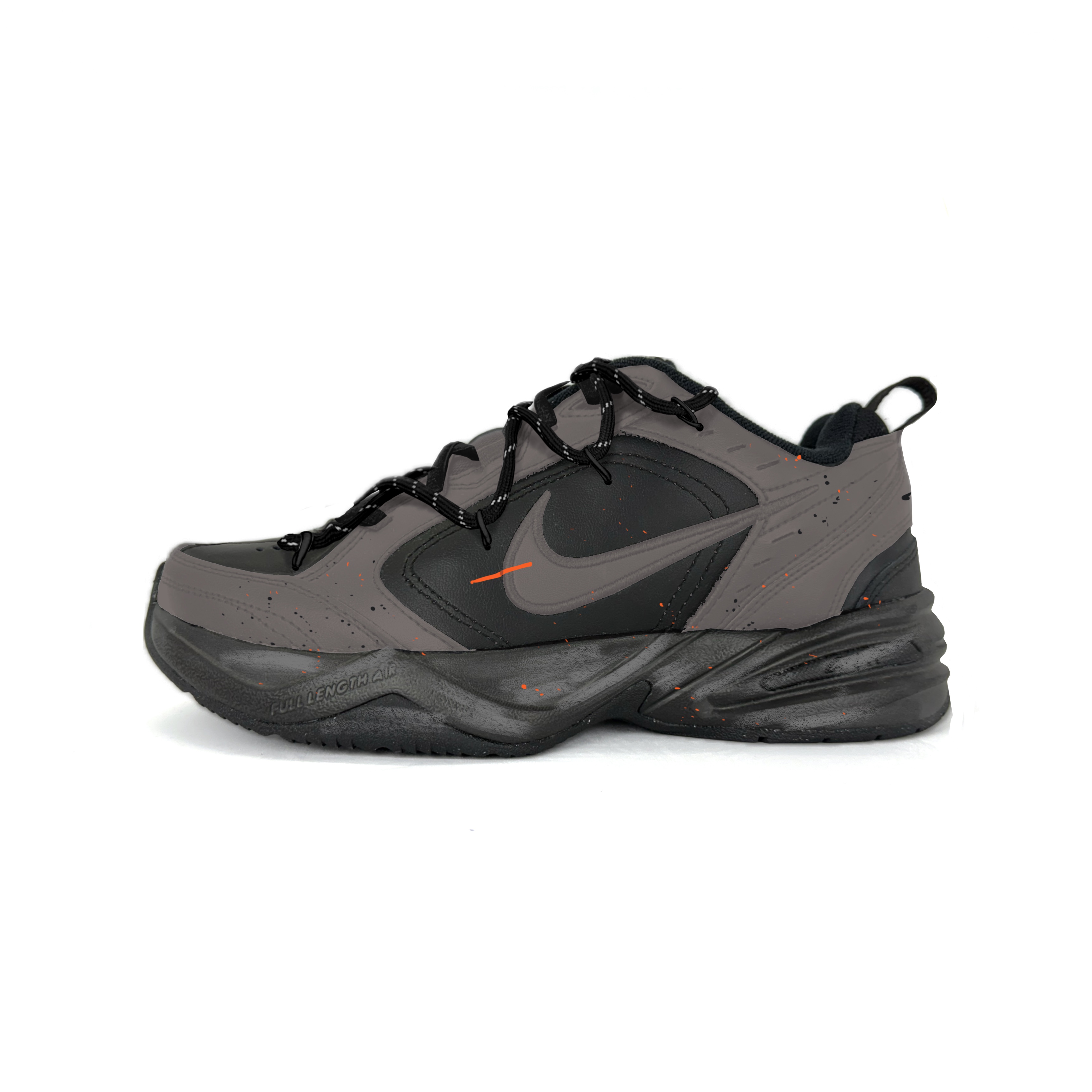 

Nike Кроссовки Air Monarch 4 Abrasion Resistant Low top Chunky Unisex Black Gray Brown