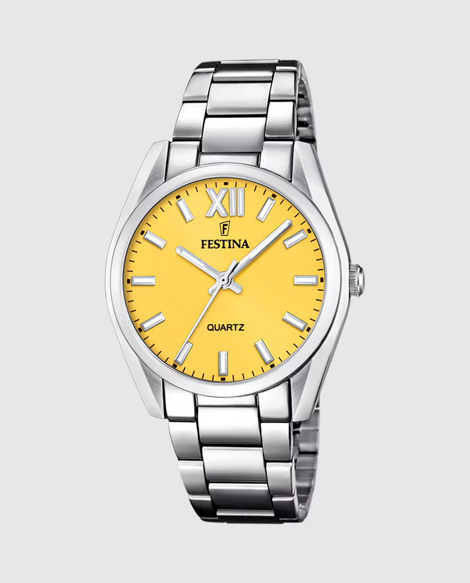 

F20622/G Женские часы Boyfriend из серебристой стали Festina, серебряный