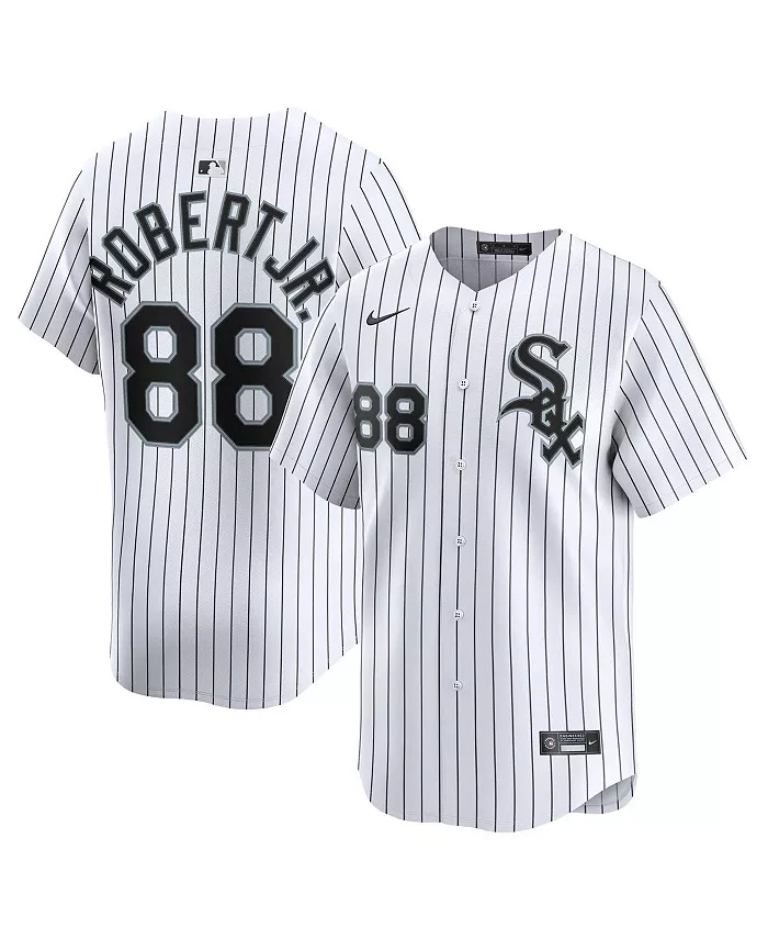 

Мужская бейсбольная джерси Chicago White Sox домашняя лимитированная с именем игрока Luis Robert Jr. белого цвета Nike