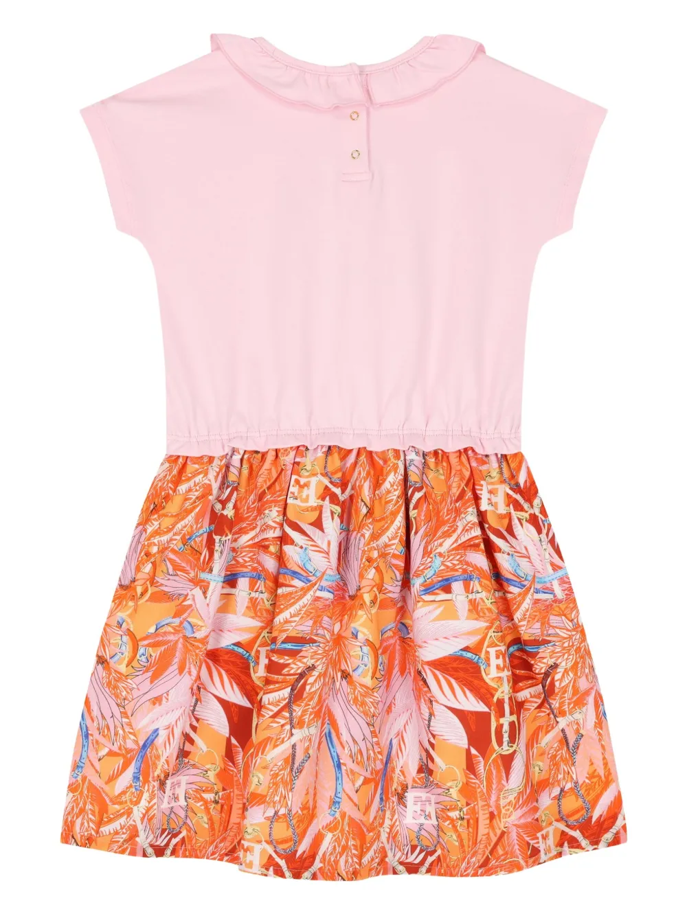 Платье с вышитым логотипом Escada Kids, розовый — фото 2