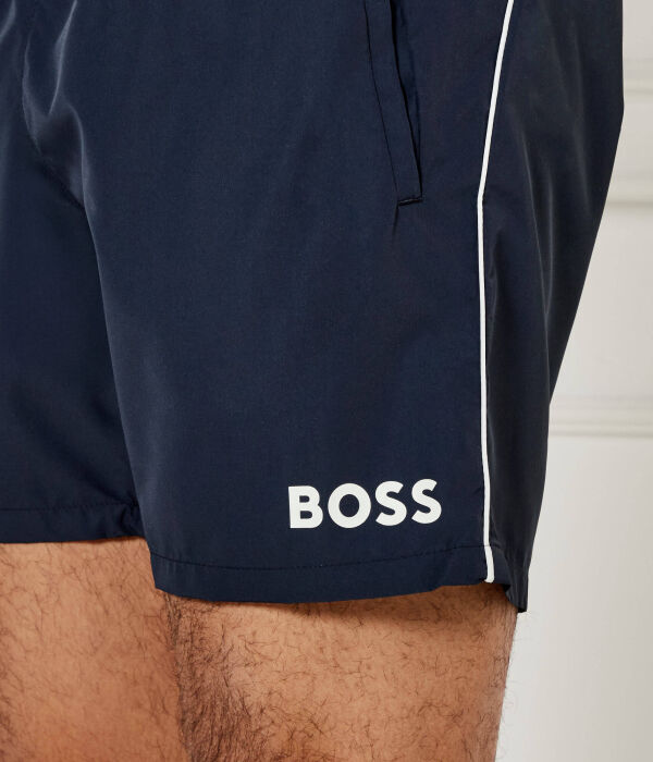 Шорты для плавания «Морская звезда» Regular fit Boss Bodywear, синий — фото 3