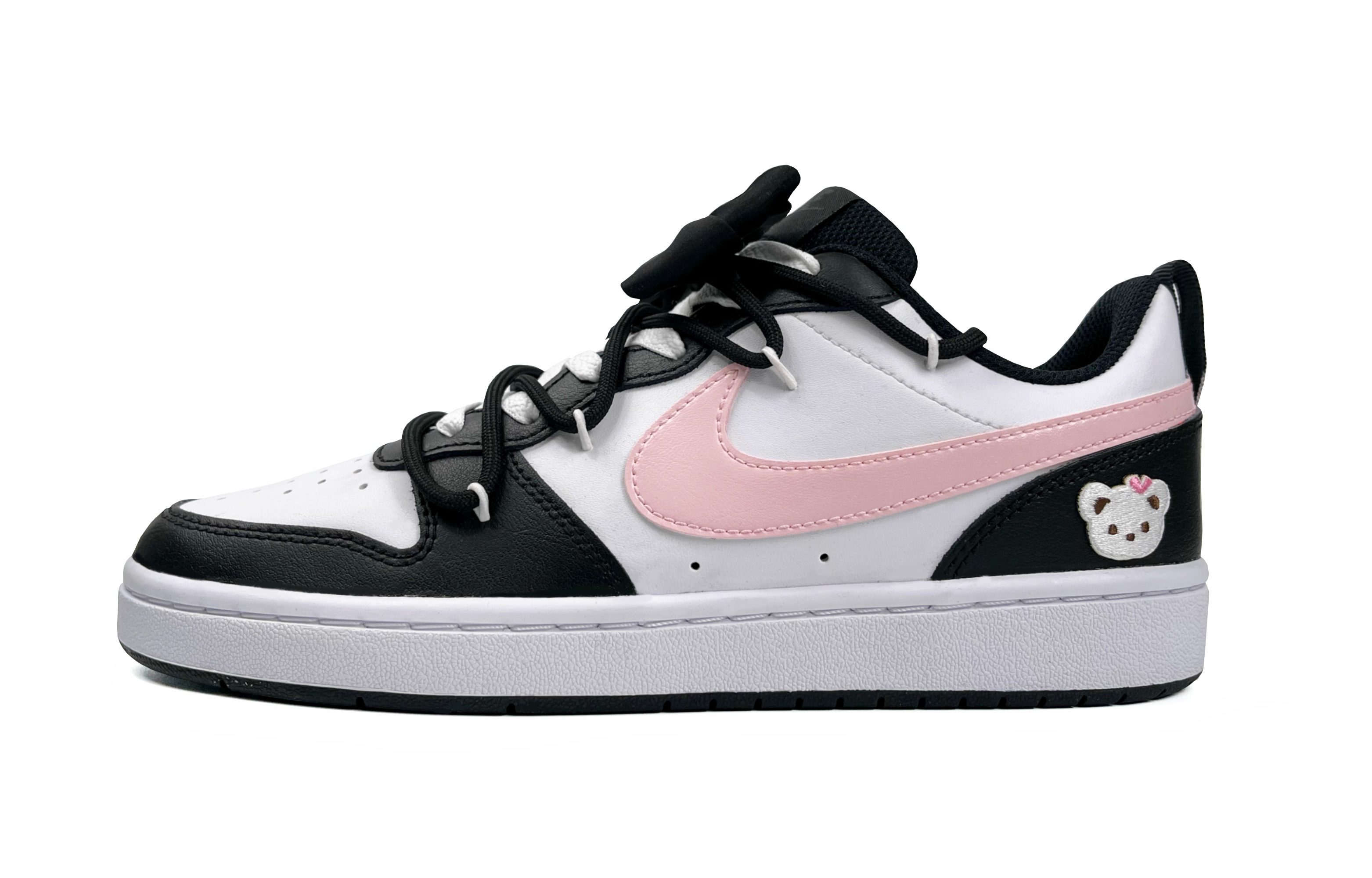 

Женские кроссовки для скейтбординга Nike Court Borough Low, Core Black / Cloud White / Team Shock Pink 2