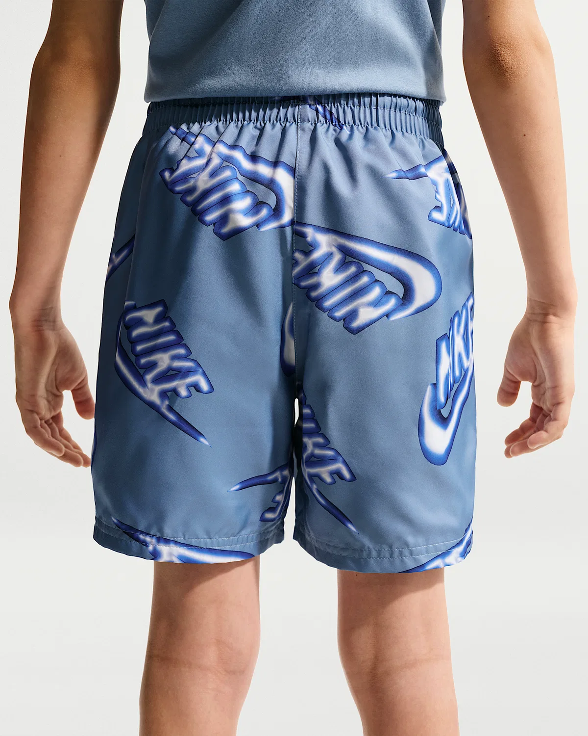 Детские шорты Nike Sportswear Club Woven 6", Work Blue/Star Blue — фото 3