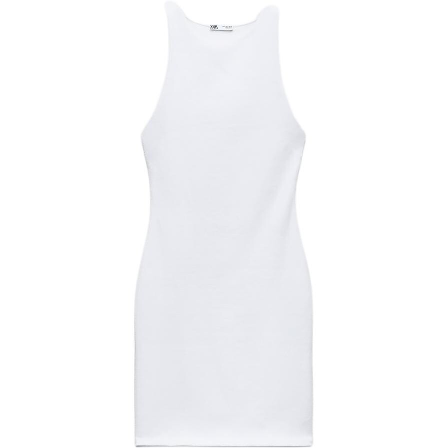 

Платье без рукавов женское белое Zara