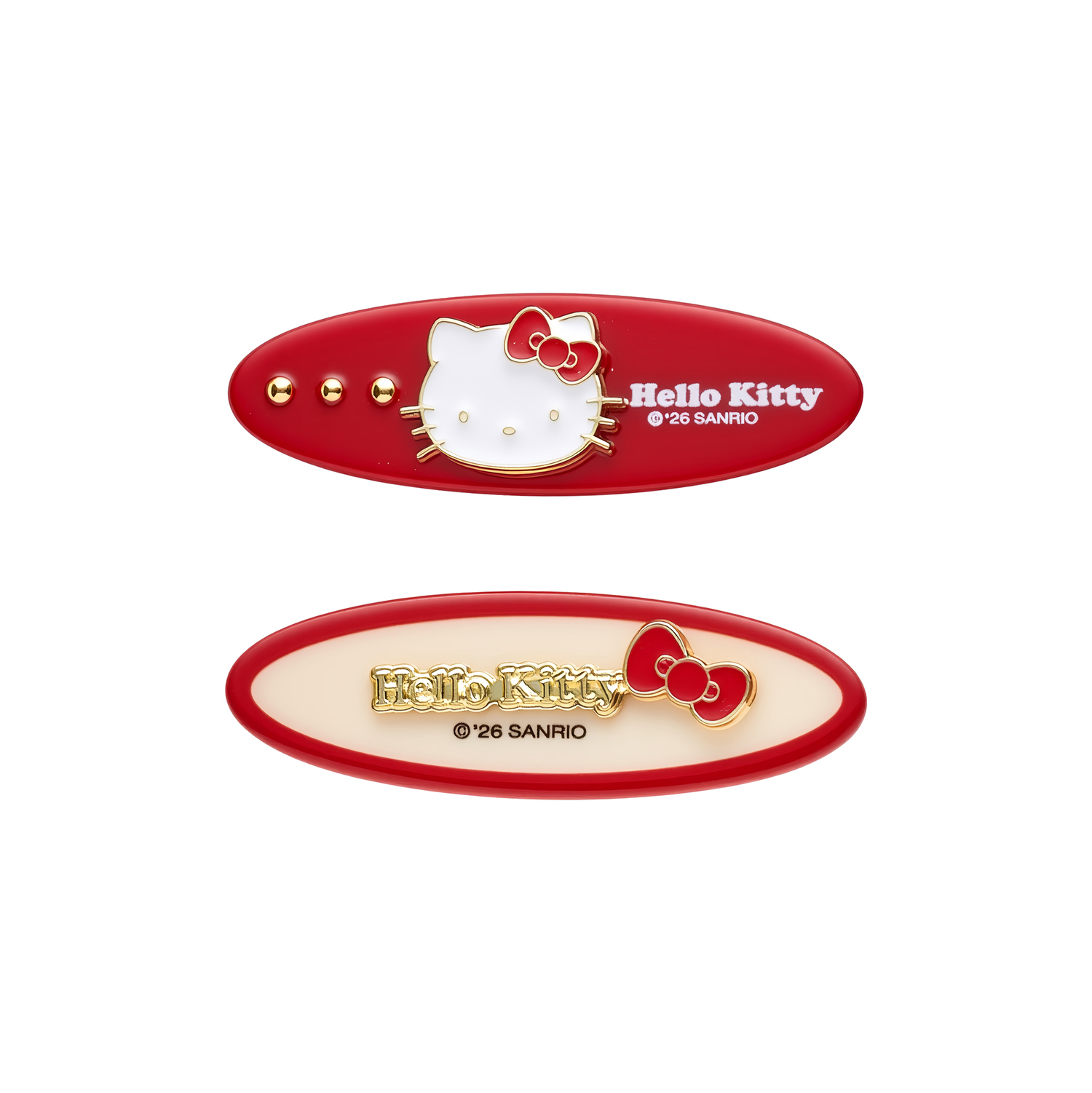 

Заколка для волос Hello Kitty из акрила и сплава Sanrio, hello kitty hair clip two-piece set