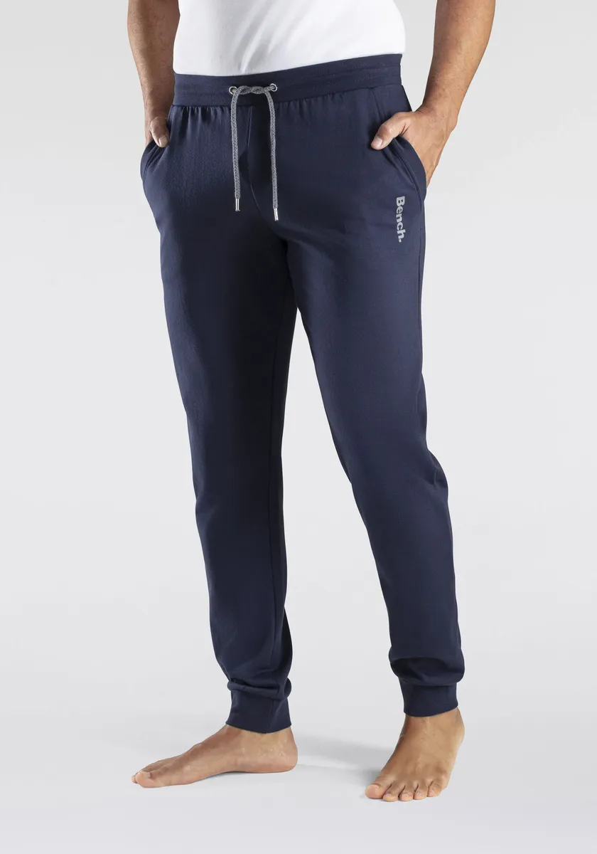 

Bench Спортивные брюки для отдыха, спортивные штаны на кулиске из смесового хлопка Bench Loungewear, цвет морской волны