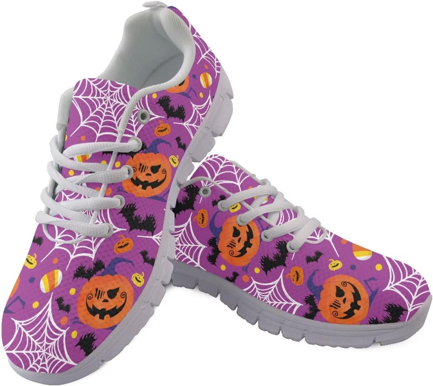 

Мужские беговые кроссовки GIFTPUZZ Halloween с сетчатой тканью, легкие и дышащие, размеры 38-48, фиолетовый