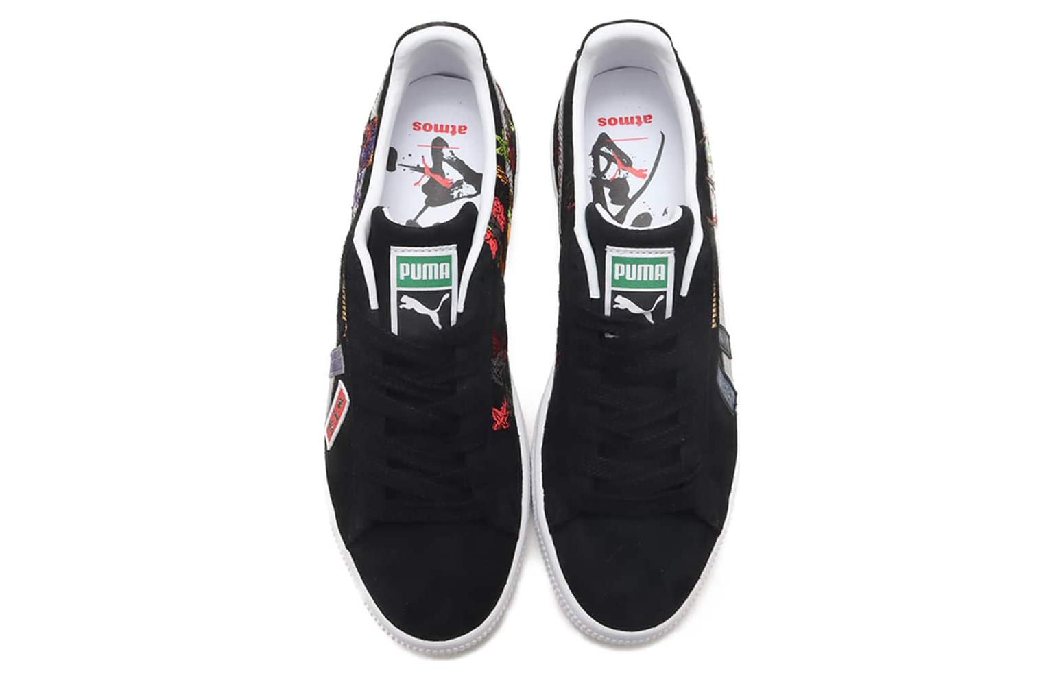 PUMA Клайд Атмос Ханадфуда — черно-белые, цвет Black White — фото 4