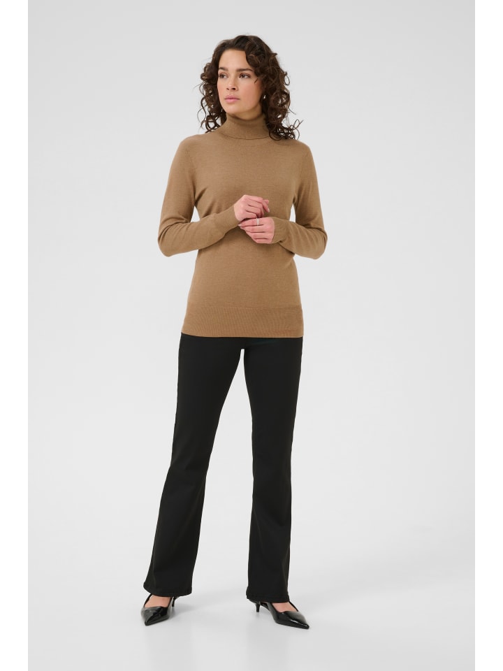 

Kaffe Водолазка Astrid Slim fit в цвете "Поджаренный кокос"