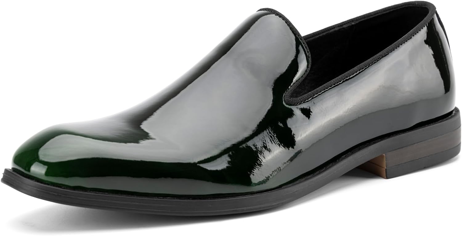 

Мужские туфли JITAI - повседневные лоферы из резины и кожи для мужчин - модная деловая обувь, зеленый