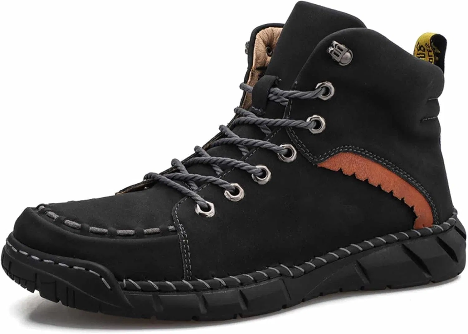 Высокие ботинки Stiefeletten Schuhe Stilvoll Atmungsaktiv Casual Kurze Stiefel für Alltag Generisch, Schwarz