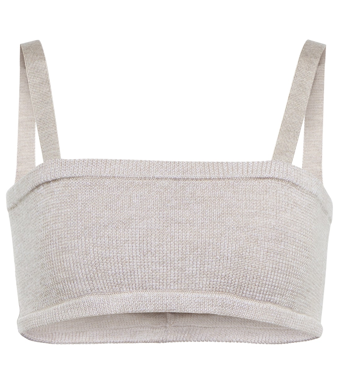 

Бюстгальтер-бралетт из шерсти, шелка и кашемира Magda Butrym, бежевый