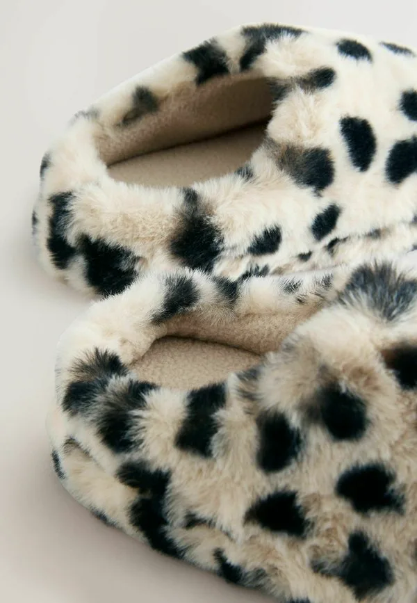 Тапочки стандартного размера Next, Animal Print — фото 3