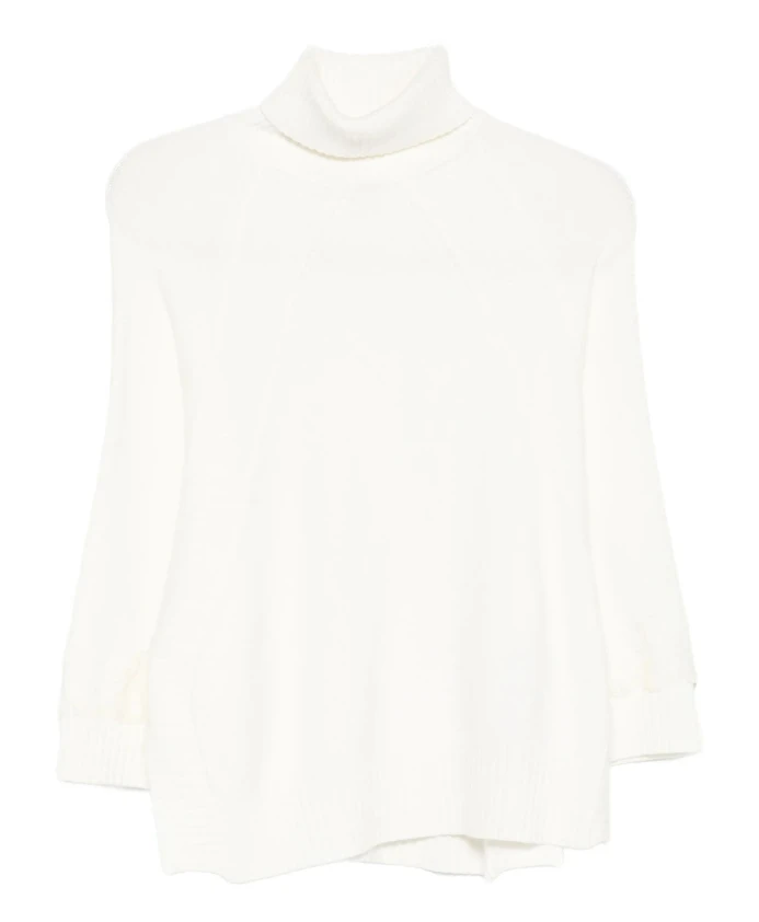 

Вязаный топ цвета экрю Ermanno Scervino, белый