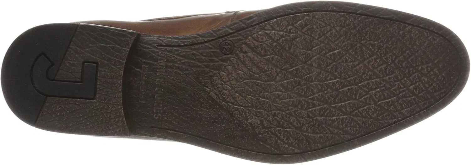 Туфли JACK & JONES Men's Jfwsammy Leather Cognac Brogues, Brown Cognac — фото 4
