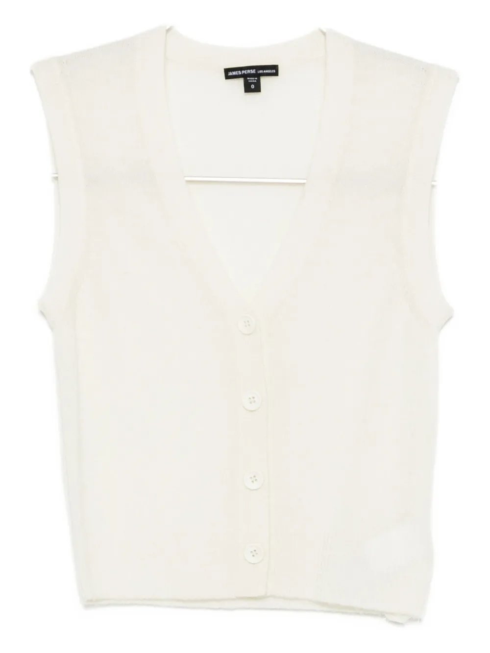 

Кашемировый жилет на пуговицах James Perse, белый