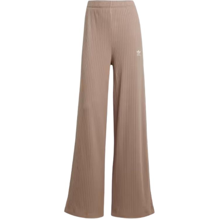 Adidas Women's Essentials Wide Rib Pants Trace Brown Adidas Originals — фото 2