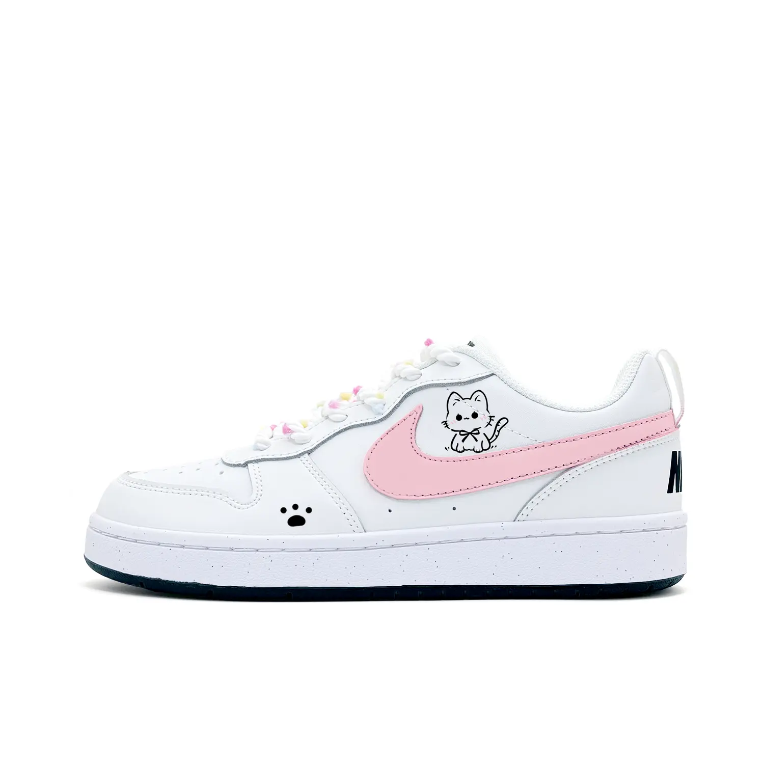 

Nike Court Borough Sweet Kitten устойчивые к истиранию низкие кроссовки для скейтбординга Pink Kids'