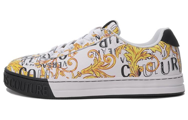 

Кроссовки VERSACE JEANS Couture Skateboarding Shoes Men Low-top Gold, золотой, Желтый, Кроссовки VERSACE JEANS Couture Skateboarding Shoes Men Low-top Gold, золотой