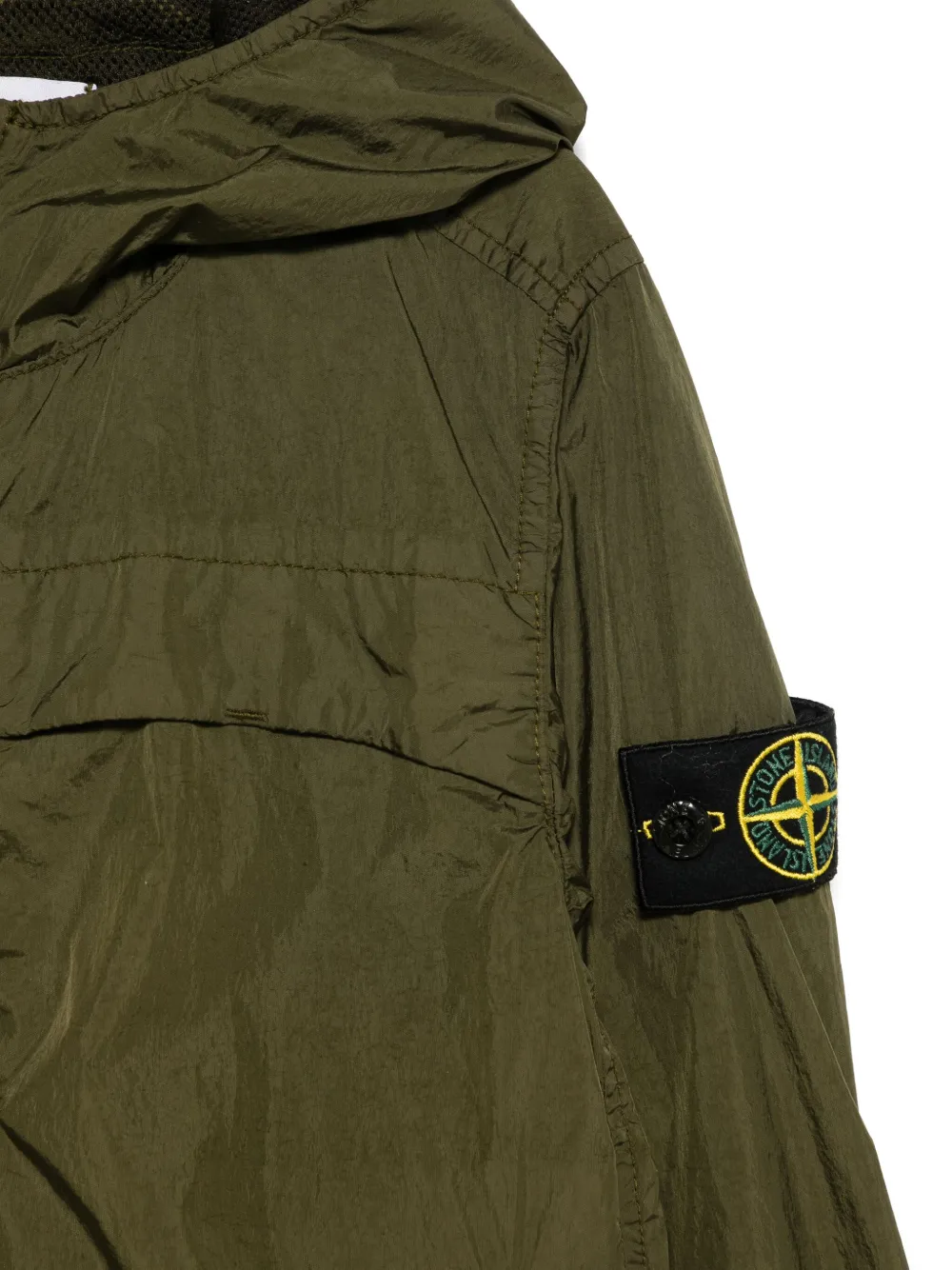 Куртка с нашивкой Compass Stone Island Junior, зеленый — фото 3