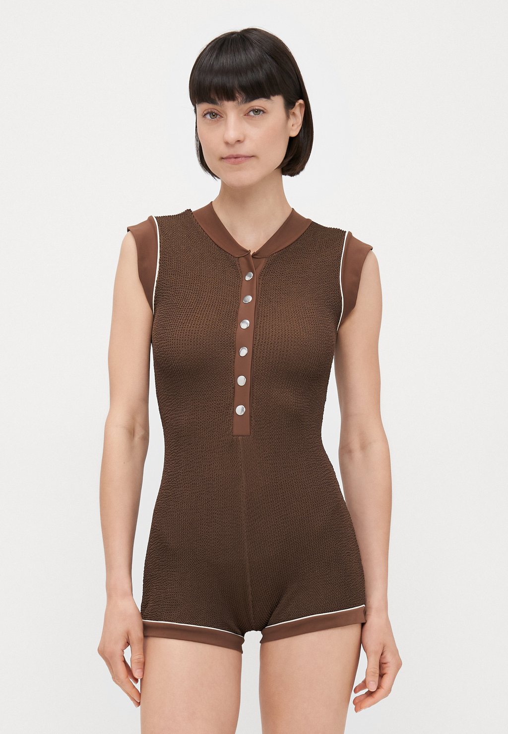 

Купальник THE BUTTON UP ONESIE It's Now Cool, коричневый